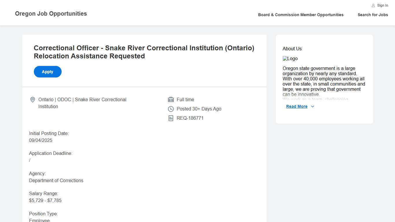 Oregon Job Opportunities