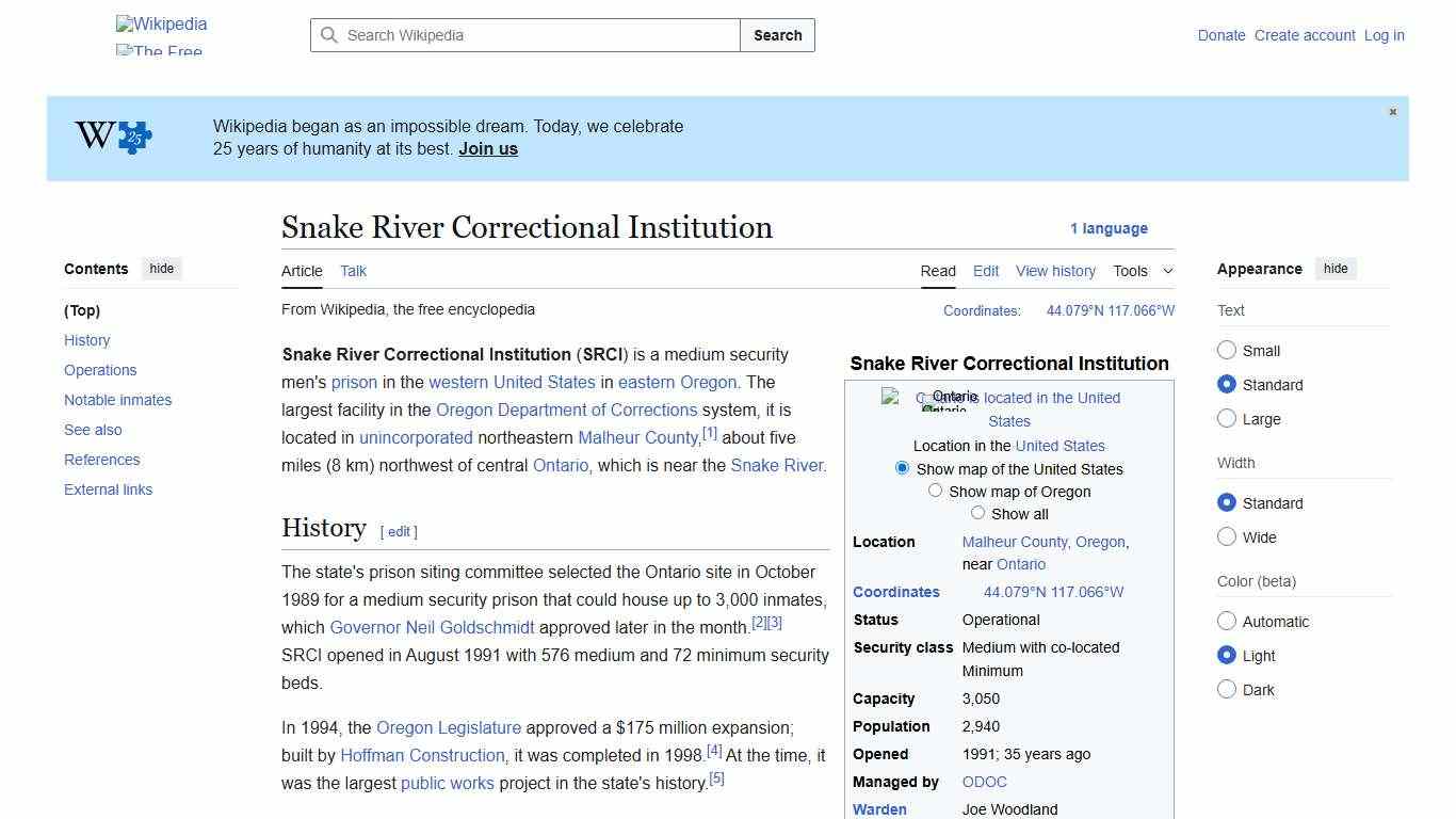 Snake River Correctional Institution - Wikipedia